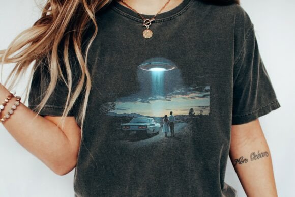 Download UFO Abduction Scene Classic Car Coup Png - Abduction Collection