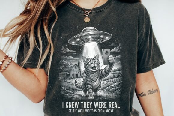 Download Cat Selfie Ufo Alien Abduction Funny - Abduction Collection